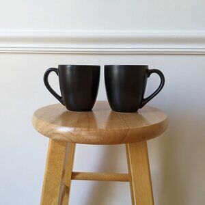 Ciera Dinnerware Black Mugs - Set of Two